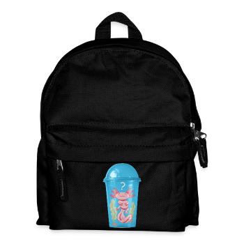 Ocelot fish in plastic cup - Kids' Backpack - black - Front