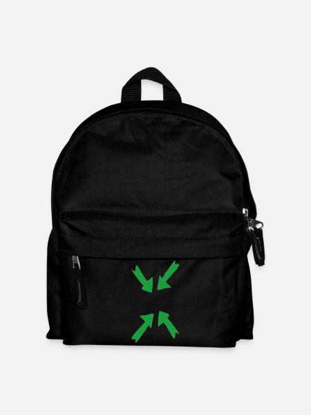 green in focus - Kids' Backpack - black