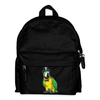 Parrot Groom Cylindre Mariage - Sac à dos Enfant - noir - Devant