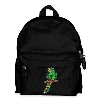Bird, Bird Lover, Animal, Parrot, Pet, Zoo - Kids' Backpack - black - Front