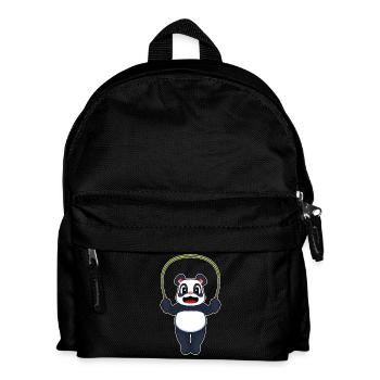 Fitness à la corde à sauter à la corde panda - Sac à dos Enfant - noir - Devant