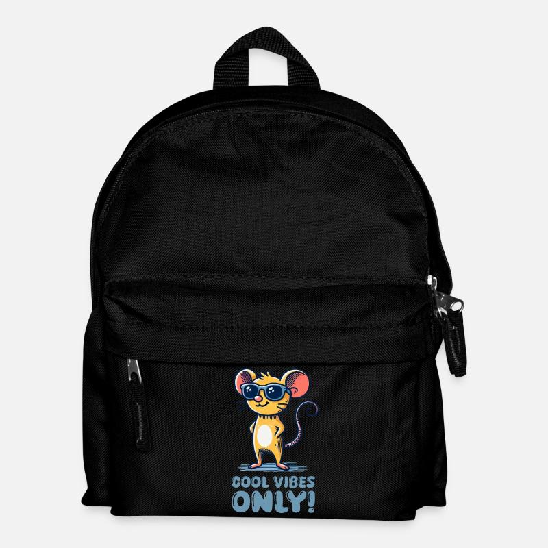 maus sonnenbrille cool - Kinder Rucksack - Schwarz