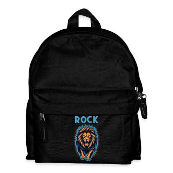 Lion de roche - Sac à dos Enfant - noir - Devant
