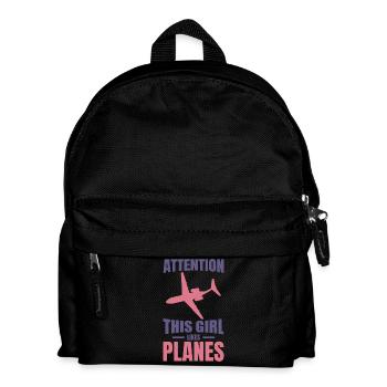 Fille de l’avion - Sac à dos Enfant - noir - Devant