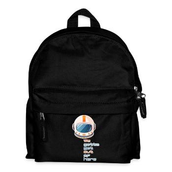 retro spacehelmet we gotta get out of here - Kids' Backpack - black - Front