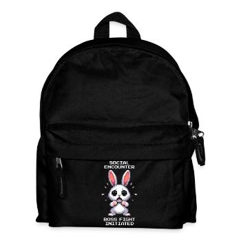 Soziale Begegnung: Bosskampf | Introvertiert Humor - Sac à dos Enfant - noir - Devant