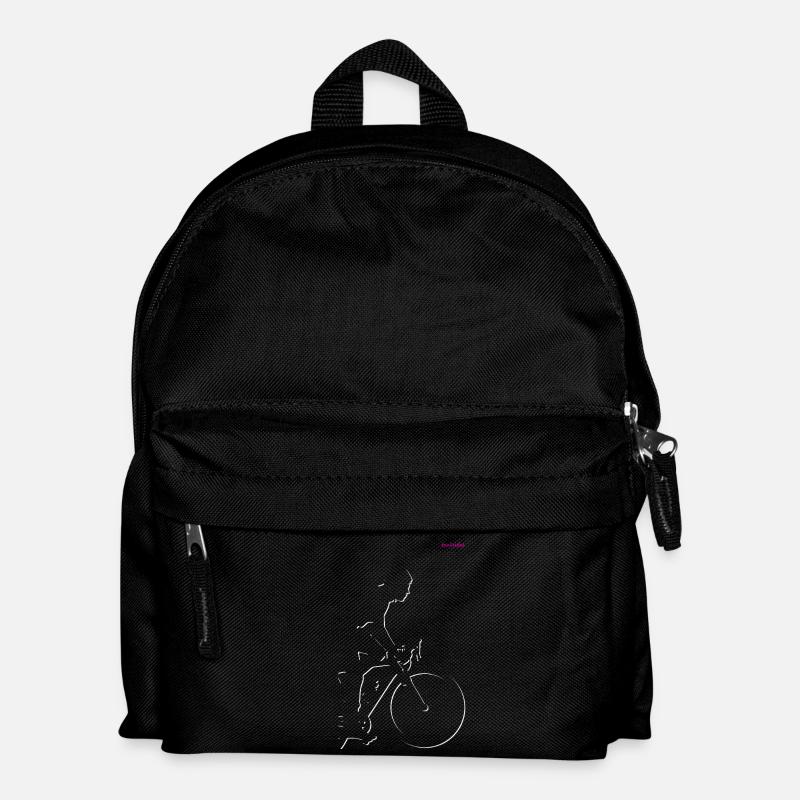 Radfahrer - Kinder Rucksack - Schwarz