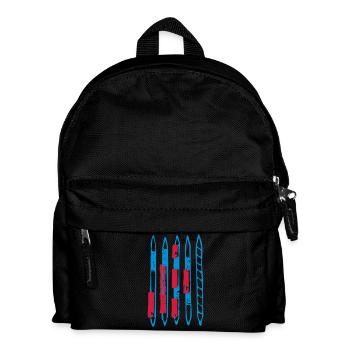 Bâtons bleu-rouge, Mikado - Sac à dos Enfant - noir - Devant