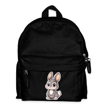 Hase - Kinder Rucksack - Schwarz - Vorne