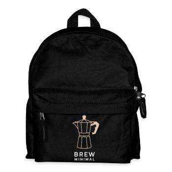 Coffee Minimal - Kids' Backpack - black - Front
