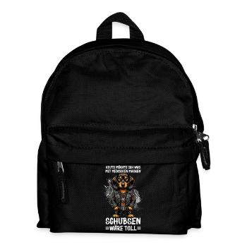 Aujourd’hui, je veux faire quelque chose avec les gens Pousser - Sac à dos Enfant - noir - Devant