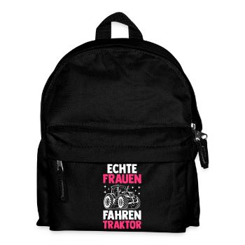Tractor Farmer Farmer Tractor Driver Tractor - Kids' Backpack - black - Front