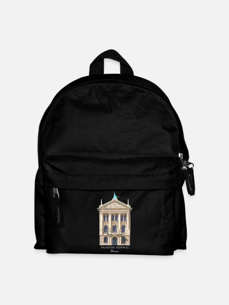 Bonn, Museum König, handgezeichnet - Kinder Rucksack - Schwarz