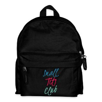 Dreifarbig Neon Script Club - Kinder Rucksack - Schwarz - Vorne