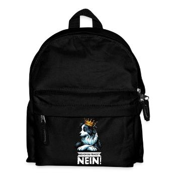 Before you ask: Border Collie, Herding Dog, Collie Dog - Kids' Backpack - black - Front