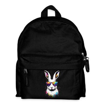 Mountain Rabbit Arctic Hare Albino Rabbit White Rabbit - Kids' Backpack - black - Front