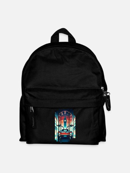Back to the Future Retro 80s T-Shirt - Kids' Backpack - black