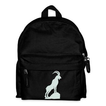 Sommets montagneux Silhouette du Capricorne - Sac à dos Enfant - noir - Devant