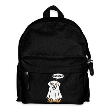 Labrador Boo Woof - Funny Halloween Dog Gift - Kids' Backpack - black - Front