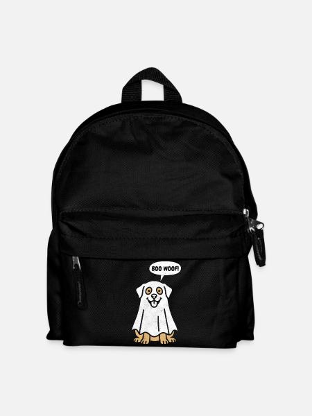 Labrador Boo Woof - Funny Halloween Dog Gift - Kids' Backpack - black