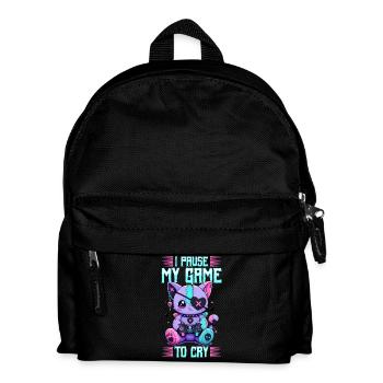 Pastel Goth Soft Goth Gaming Gamer - Kids' Backpack - black - Front