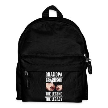 Grand-père et petit-fils : Légende & Héritage - Sac à dos Enfant - noir - Devant