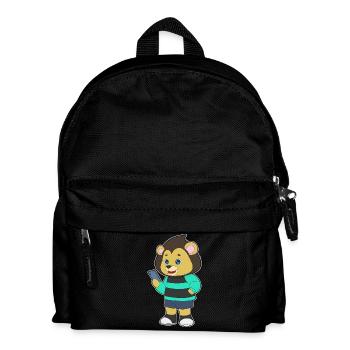 Lion Smartphone - Kids' Backpack - black - Front
