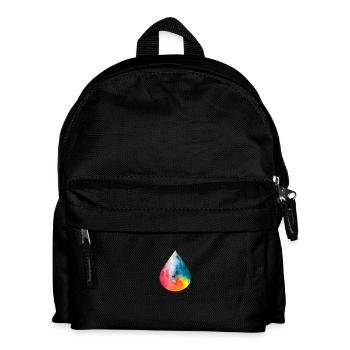 pluie heureuse - Sac à dos Enfant - noir - Devant