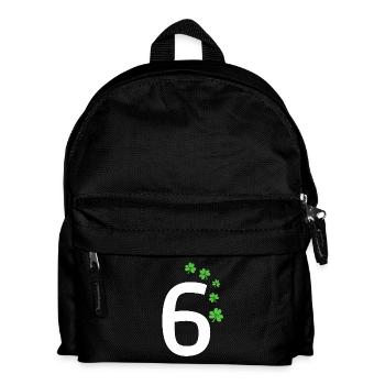 6 - Kinder Rucksack - Schwarz - Vorne