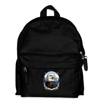 Pygargue à tête blanche - Sac à dos Enfant - noir - Devant
