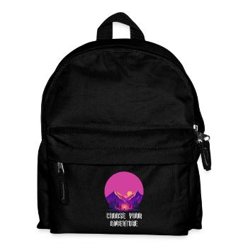 Retro Gaming Adventure - Kids' Backpack - black - Front