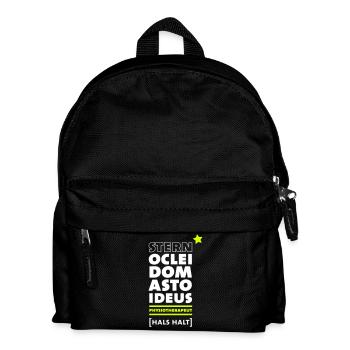 Physiotherapeut - Kinder Rucksack - Schwarz - Vorne