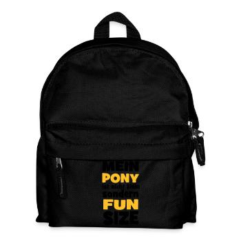Pony - Kinder Rucksack - Schwarz - Vorne