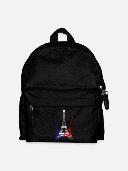 TOUR EIFFEL (Bleu-Blanc-Rouge) - Sac à dos Enfant - noir
