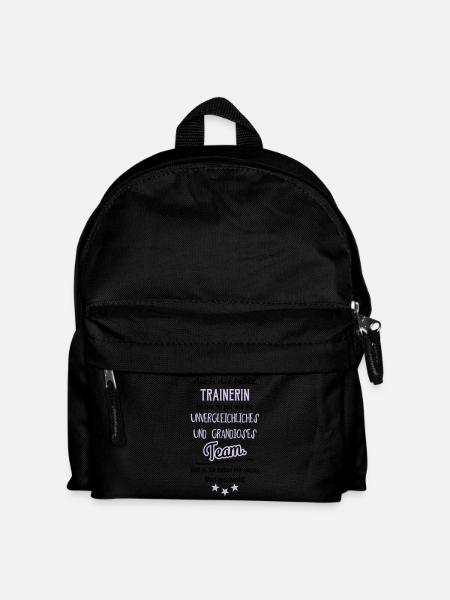 Beste Trainerin Shirt - Kinder Rucksack - Schwarz