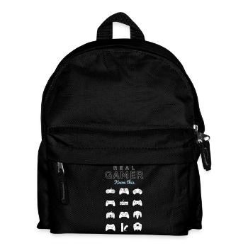 real gamer pour les vrais gamer - Sac à dos Enfant - noir - Devant