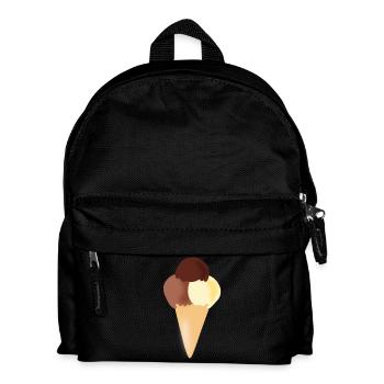 eis eiscreme restaurant ice cream sundae83 - Kinder Rucksack - Schwarz - Vorne