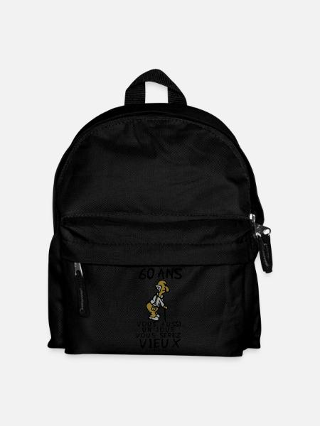 60 year old man birthday humou - Kids' Backpack - black
