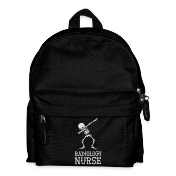 Dab dabbing skeleton radiology nurse - Kids' Backpack - black - Front