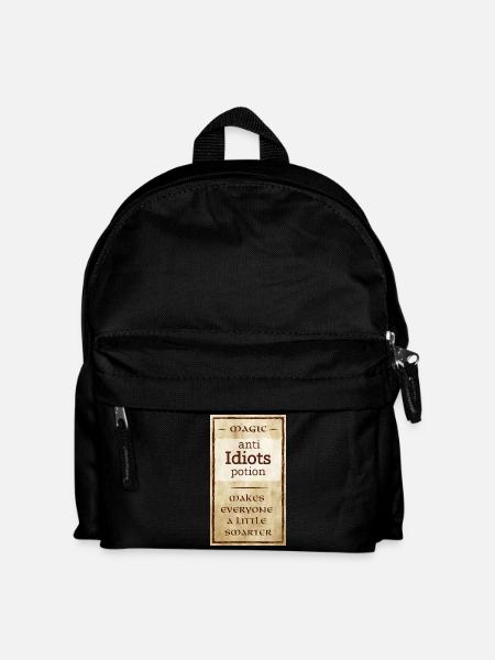 anti idiots - Kids' Backpack - black