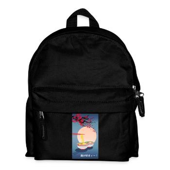 Oriental Japanese Art | Noodle | Ramen - Kids' Backpack - black - Front