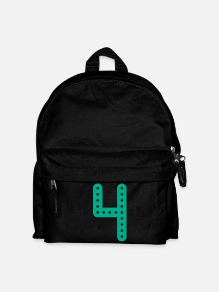 4 JAHRE. 4-jähriges JUBILÄUM. GEBURTSTAG 4 JAHRE. 4 - Kinder Rucksack - Schwarz