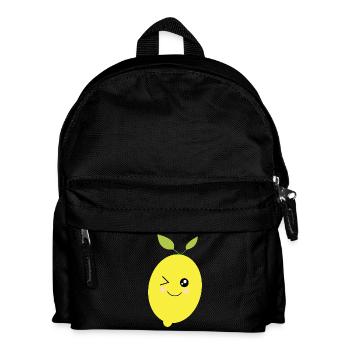 citron vert lime - Sac à dos Enfant - noir - Devant