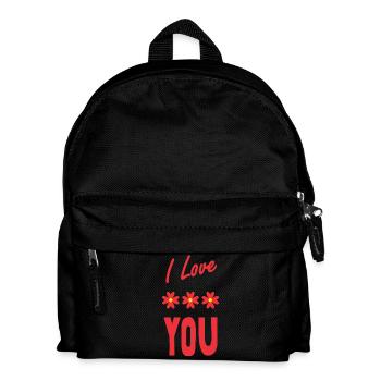 LIEBE. PAAR. ICH HABE GERADE GEHEIRATET. Junggesellinnenabschied. HEILIGER VALENTINSTAG. - Kinder Rucksack - Schwarz - Vorne