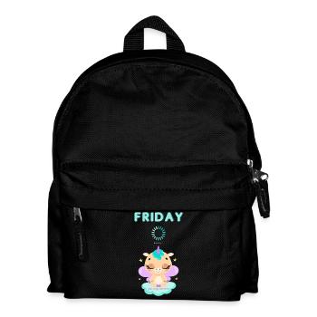 Friday loading, you only live once,Weekend - Kids' Backpack - black - Front