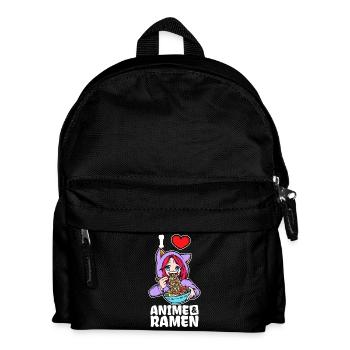 J’aime l’anime Ramen Déclaration Heart Girl Manga - Sac à dos Enfant - noir - Devant