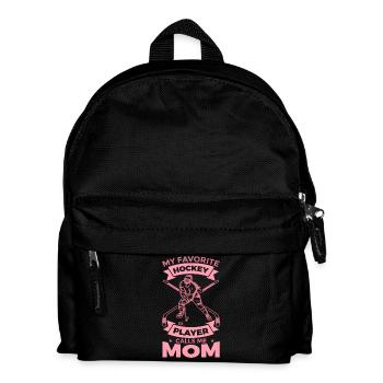 Eishockey Mama - Kinder Rucksack - Schwarz - Vorne