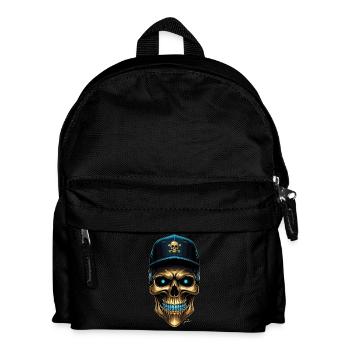 Urban skull baseball cap - Kids' Backpack - black - Front