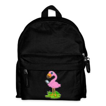 Flamingo Smartphone - Kids' Backpack - black - Front