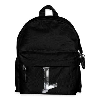 Chrome ,, L " Metallic - Kinder Rucksack - Schwarz - Vorne
